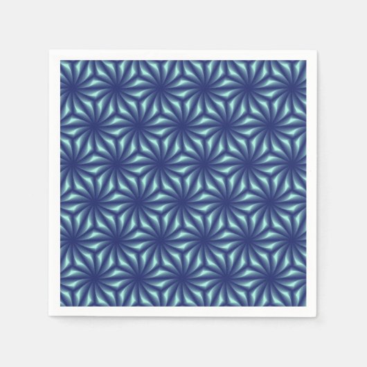 Fraktale Marine Serviette (Vorderseite)