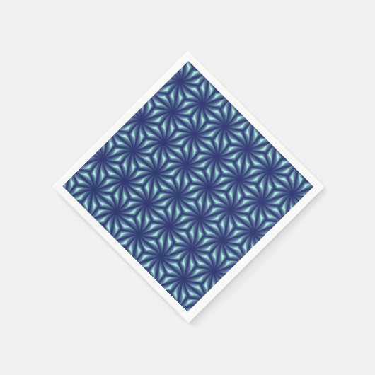 Fraktale Marine Serviette (Ecke)