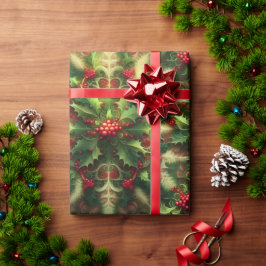 Fraktale Mistel Geschenkpapier