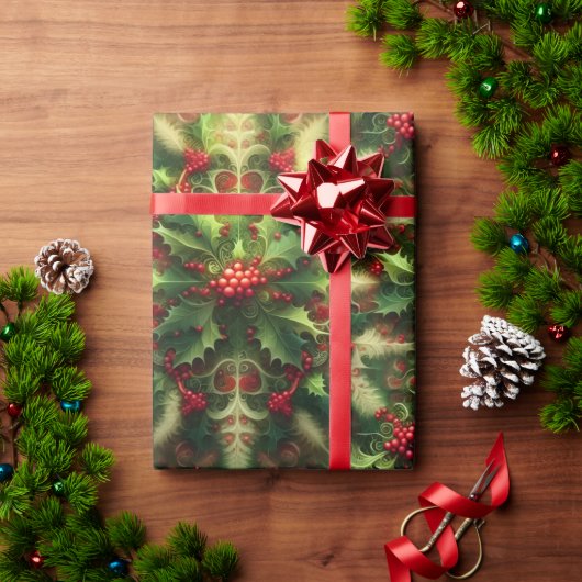 Fraktale Mistel Geschenkpapier (Feiertagsgeschenk)