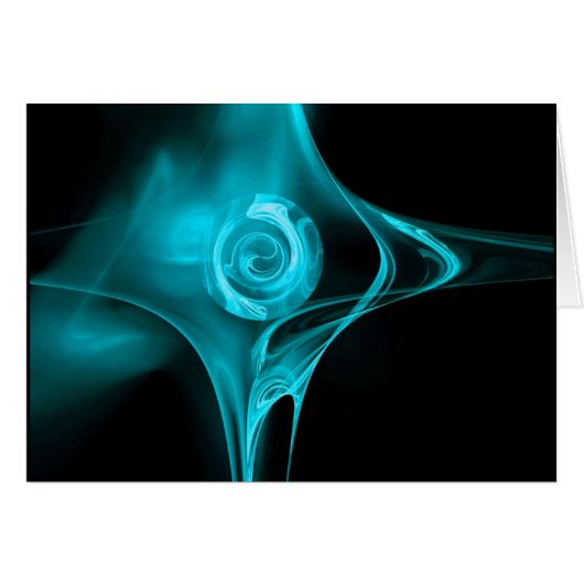 FRAKTALE ROSE , rosa blau (Vorderseite (Horizontal))