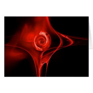 FRAKTALE ROSE , rot