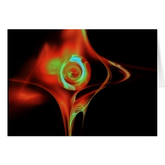 FRAKTALE ROSE , rot grün blau (Vorderseite (Horizontal))