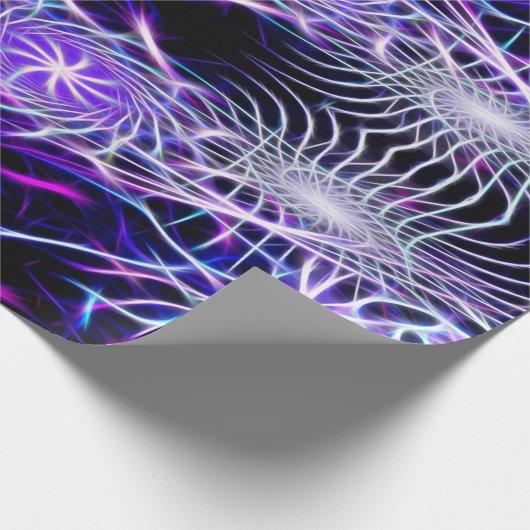 fraktale Sterne Geschenkpapier (Ecke)