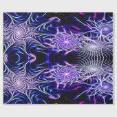 fraktale Sterne Geschenkpapier (Flach)