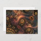 Fraktale-Terra Vortex Postkarte (Vorne/Hinten)
