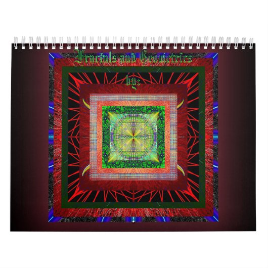 Fraktale und Geometrien benutzerdefinierten gedruc Kalender (Titelbild)