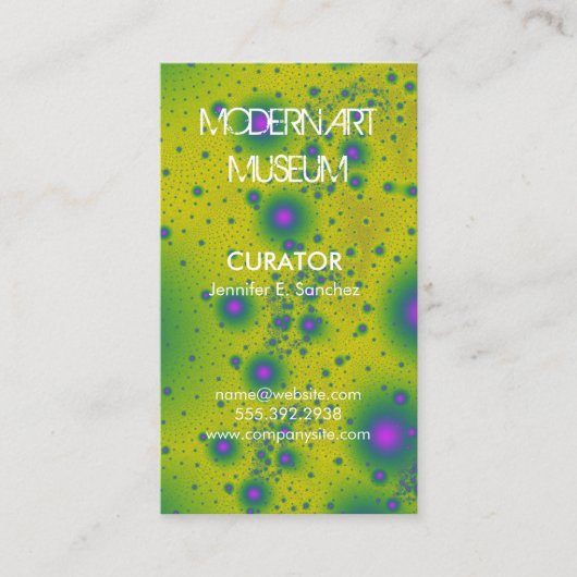 Fraktale Visitenkarte (Vorderseite)