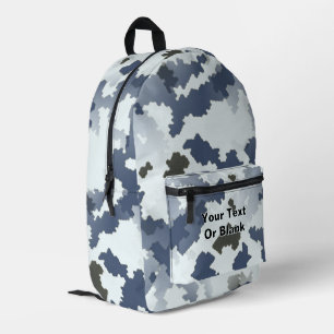 Fraktale Wintertarnung Bedruckter Rucksack