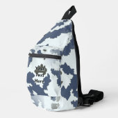 Fraktale Wintertarnung Crossbody Bag (Rechte Ecke)