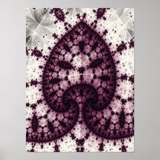 Fraktaler Baum Poster (Vorne)