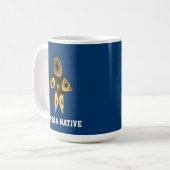 Fraktaler Inuit-Jäger - Alaska Native Kaffeetasse (Vorderseite Links)