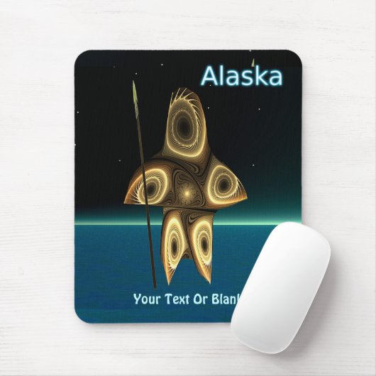 Fraktaler Inuit-Jäger Mousepad (Mit Mouse)