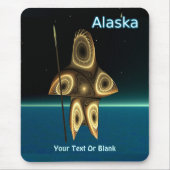 Fraktaler Inuit-Jäger Mousepad (Vorne)
