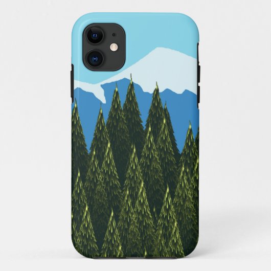 Fraktaler Wald Case-Mate iPhone Hülle (Rückseite)