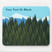 Fraktaler Wald Mousepad (Vorne)