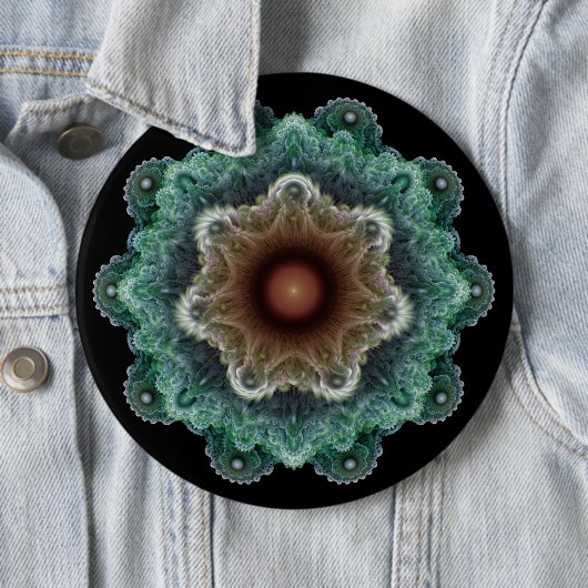 Fraktales flamboyantes Ornament Button (Beispiel)