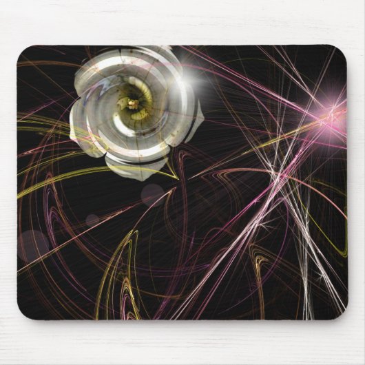 "FraktalGardenia" Mousepad (Vorne)