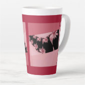 Fraktalgarten-Rosen-Latte-Mug Milchtasse (Rechte Ecke)
