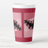 Fraktalgarten-Rosen-Latte-Mug Milchtasse (Vorderseite)
