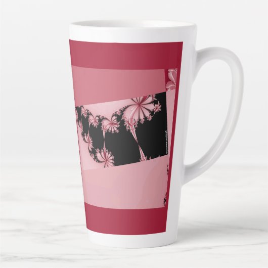 Fraktalgarten-Rosen-Latte-Mug Milchtasse (Rechts)