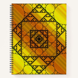 Fraktalgeometrie-Spiralblock Notizblock