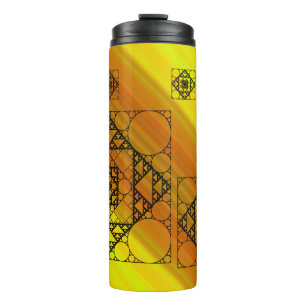 Fraktalgeometrie-Thermal-Tumbler Thermosbecher