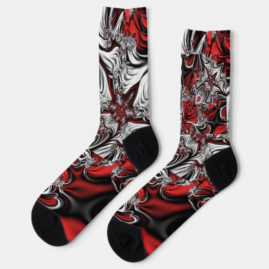 Fraktalmuster Socken (Linkes Detail)