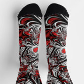 Fraktalmuster Socken (Oben)
