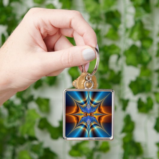 Fraktalstern Schlüsselanhänger (Hand)