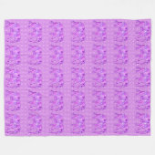 Fraktalstrudelelefant - lila und Orchidee Fleecedecke (Vorderseite (Horizontal))