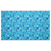 Fraktalstrudelmuster, Kobaltblau Stoff (Fat Quarter (45,7 x 55,9 cm))