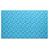 Fraktalstrudelmuster, Kobaltblau Stoff (Yard (91,4 cm))
