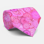 Fraktalstrudelmuster, -ROSA und -fuchsie Krawatte (Gerollt)