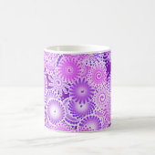 Fraktalstrudelmuster, Schatten von Lila Kaffeetasse (Mittel)