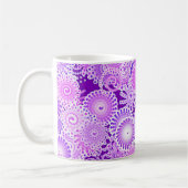 Fraktalstrudelmuster, Schatten von Lila Kaffeetasse (Links)