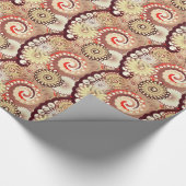 Fraktalstrudelmuster, -schokolade und -creme geschenkpapier (Ecke)