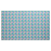 Fraktalstrudelmuster, Türkis, Rosa, multi Stoff (Yard (91,4 cm))
