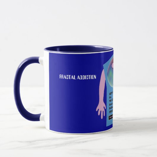 Fraktalsucht-Anagramm-Tasse # 4 Tasse (Links)
