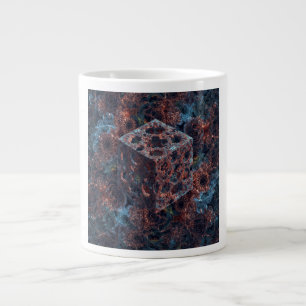 Fraktalwürfel mit Mandelbrot-Ausschnitt  Jumbo-Tasse