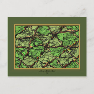 FRAKTURED GREEN II POSTKARTE