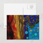 Fram - Abstrakte Kunst Postkarte (Vorne/Hinten)