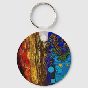 Fram - abstrakte Kunst Schlüsselanhänger