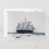 Fram, Nansen's ship, in polar ice Postkarte (Vorne/Hinten)