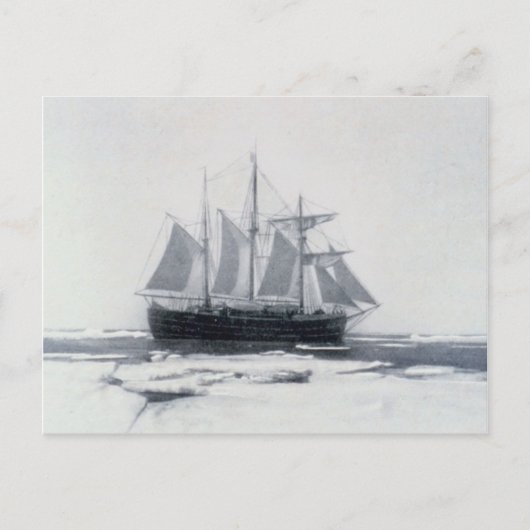 Fram, Nansen's ship, in polar ice Postkarte (Vorderseite)