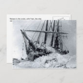 Fram, Nansen's ship, in polar ice Postkarte (Vorne/Hinten)