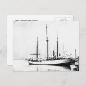 Fram, Schiff von Nansen, im Hafen Postkarte (Vorne/Hinten)