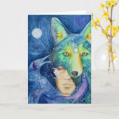 Framable Card: Coyote Son Karte (Gelbe Blume)