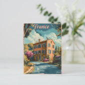 Framce Provence Vintag Postkarte (Stehend Vorderseite)