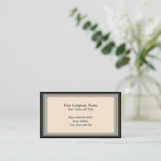Frame Border Business Card Visitenkarte (Stehend Vorderseite)